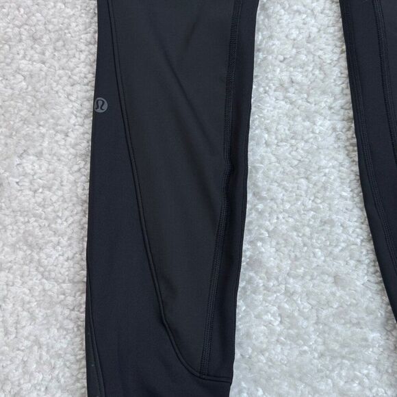 lululemon sleet sprinter fleece water resistant winter Black Leggings tights - Picture 6 of 8